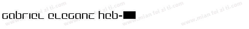 Gabriel Elegant Heb字体转换